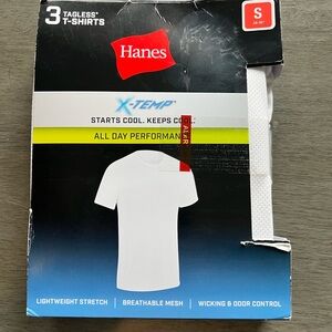 Hanes White Short Sleeve Tees with X-Temp Technology
